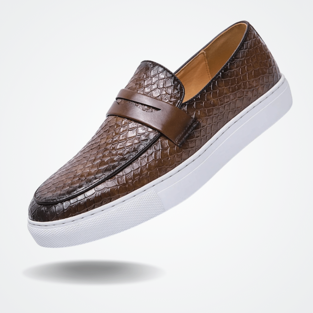 Leather Moccasin Slip On for Men Toulon Valmont